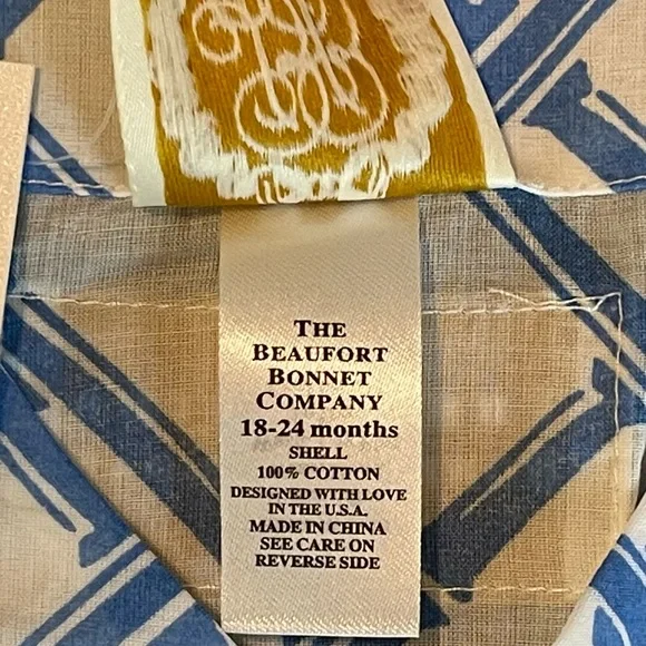 The Beaufort Bonnet Company TBBC Bamboo Proverbs coverup 18-24m NWT - Picture 2 of 2